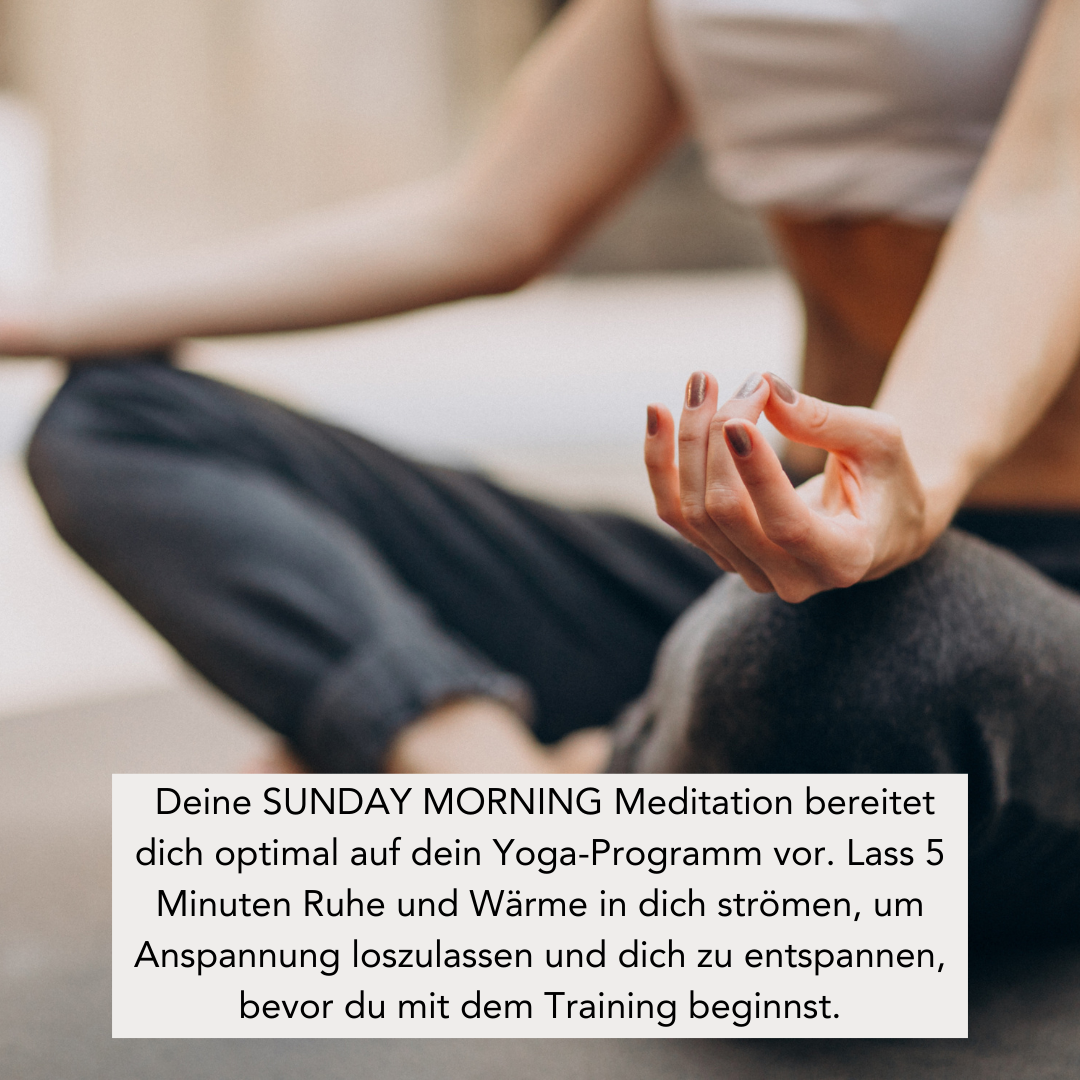 SUNDAY MORNING (300g Kerze) MEDITATION: Einführung in dein Yogatraining
