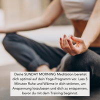 SUNDAY MORNING (300g Kerze) MEDITATION: Einführung in dein Yogatraining