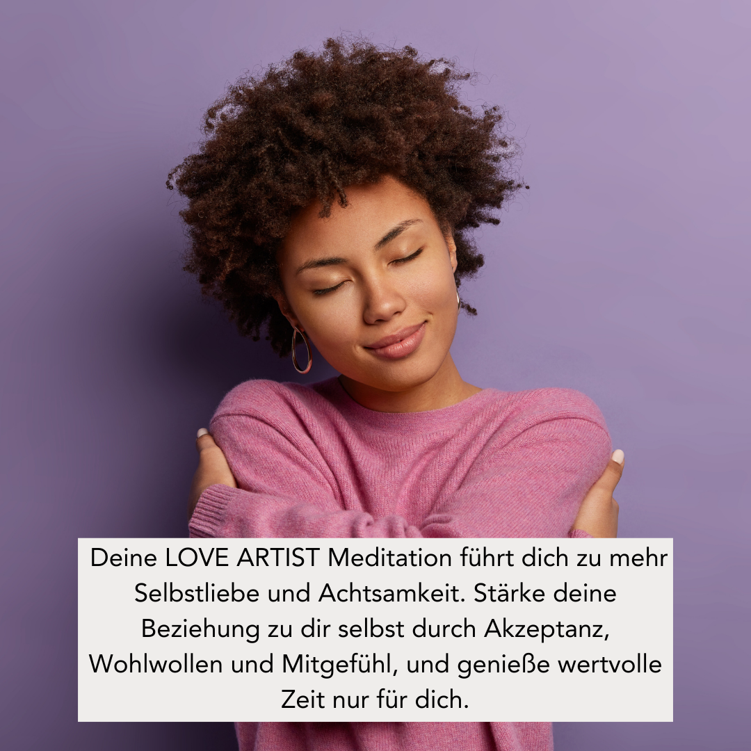 LOVE ARTIST (300g Kerze) MEDITATION: Selbstliebe & Achtsamkeit