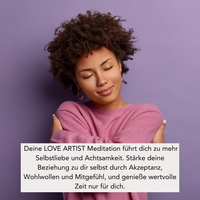 LOVE ARTIST (300g Kerze) MEDITATION: Selbstliebe & Achtsamkeit
