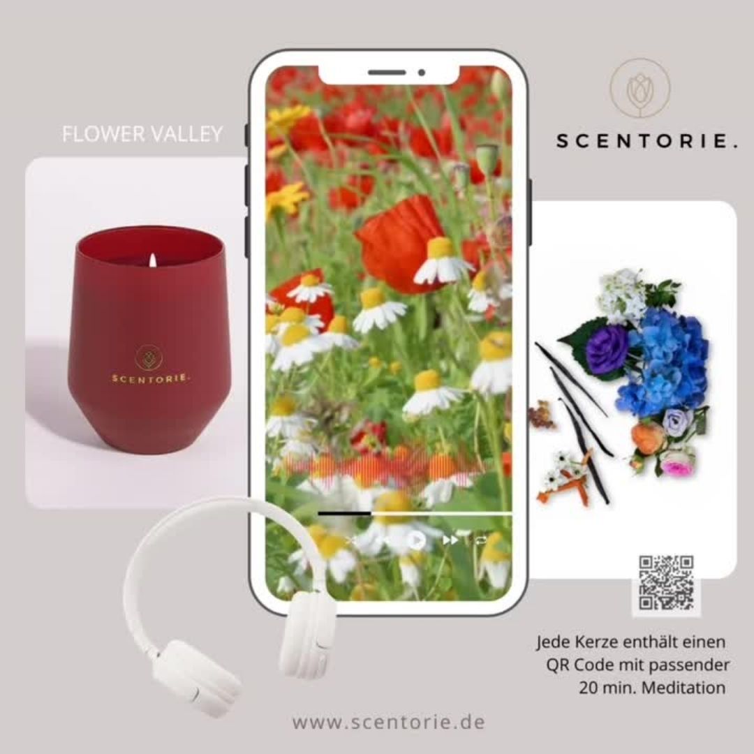 FLOWER VALLEY (110g Duftkerze mit Holzdocht)